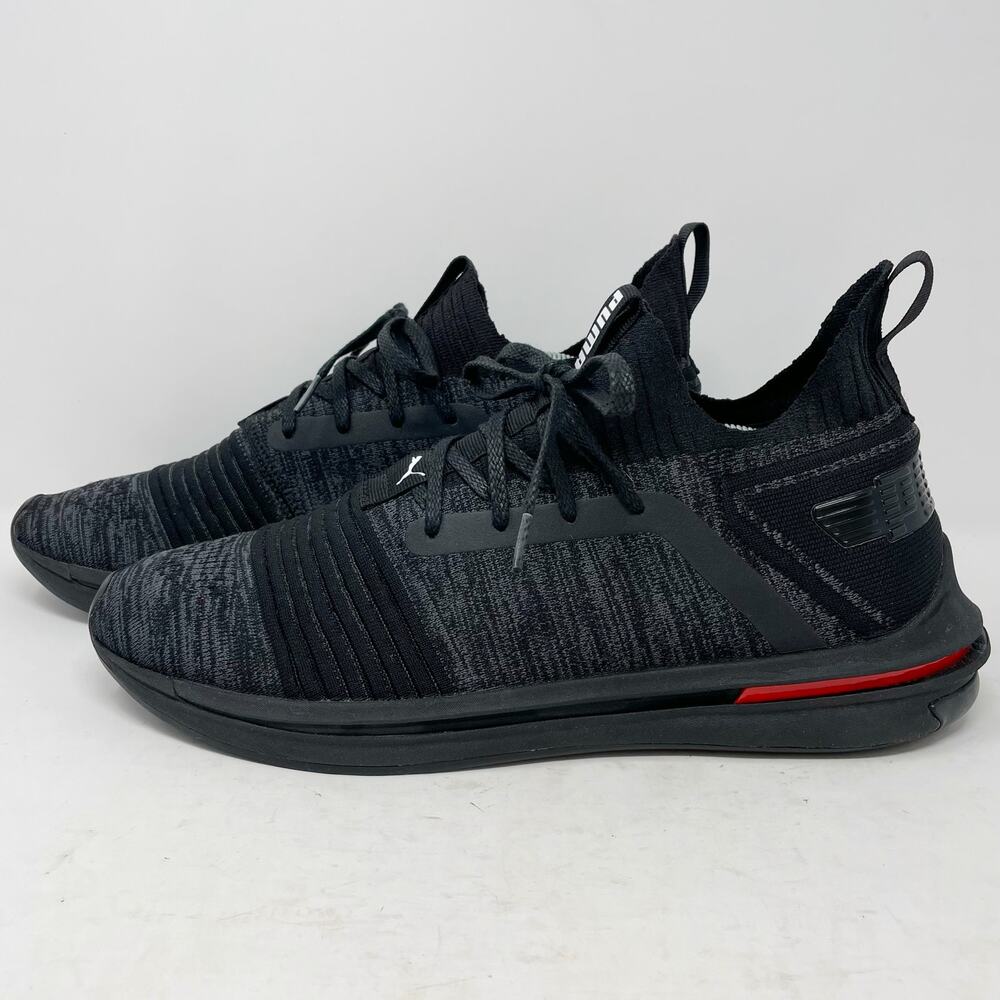 Puma Black Ignite Limitless SR evoKNIT Running Shoes Mens Size 12